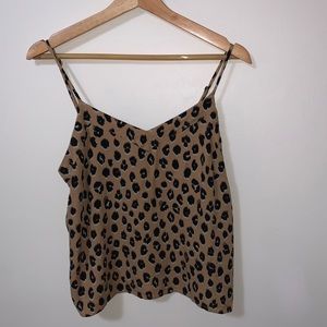 Cheetah print tank top